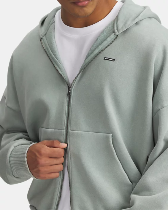 Under Armour Sudadera con cremallera completa UA Icon Heavyweight Fleece Wash para hombre   En oferta