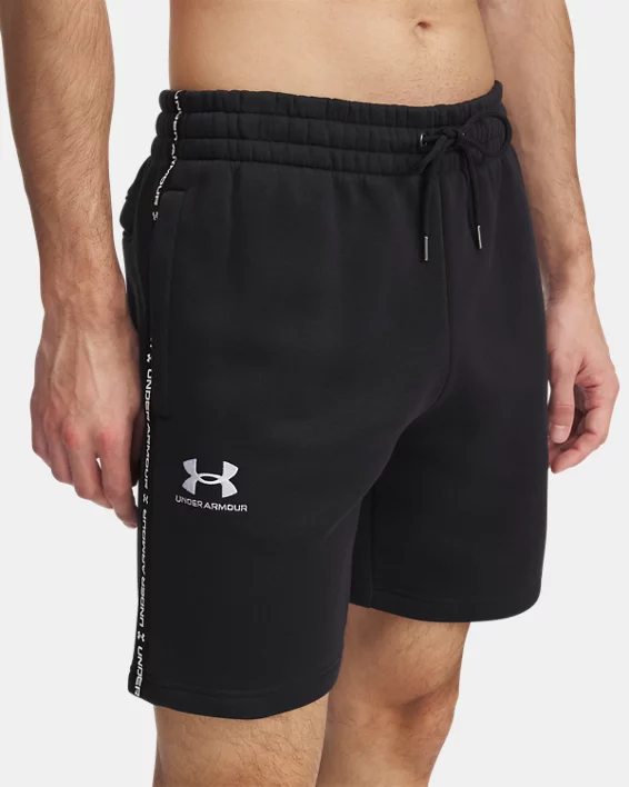 Under Armour Pantalón corto UA Icon Fleece Taping para hombre   Mejor oferta