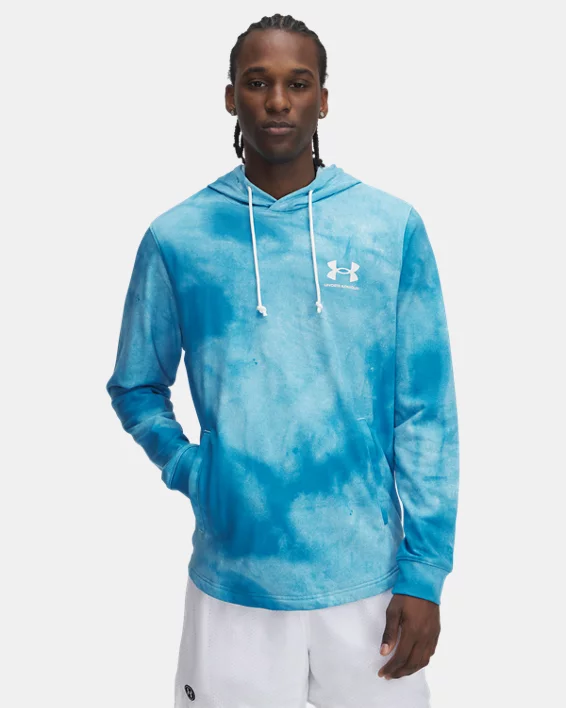 Under Armour Sudadera con capucha estampada UA Rival Terry para hombre   Grandes descuentos