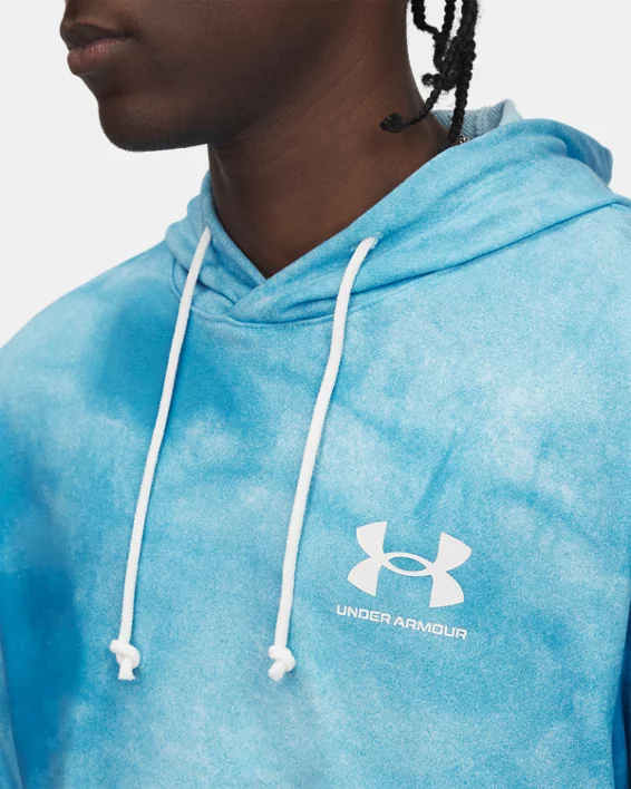 Under Armour Sudadera con capucha estampada UA Rival Terry para hombre   Grandes descuentos