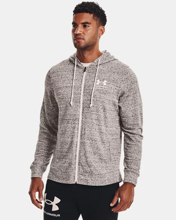 Under Armour Sudadera con cremallera completa UA Rival Terry para hombre   Libre de impuestos