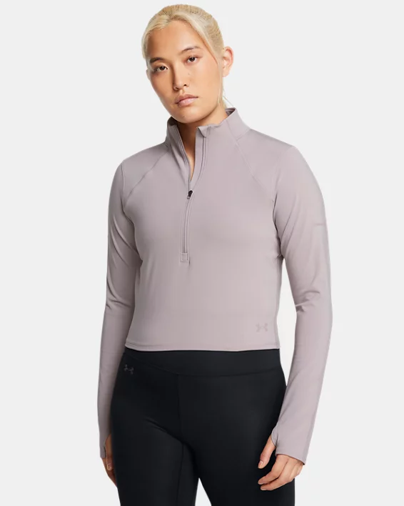 Under Armour Parte de arriba con media cremallera UA Launch Elite para mujer   Envío gratis