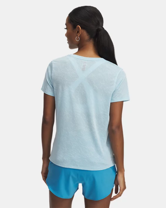 Under Armour Camiseta de manga corta UA Launch Camo para mujer   Últimos 2 días