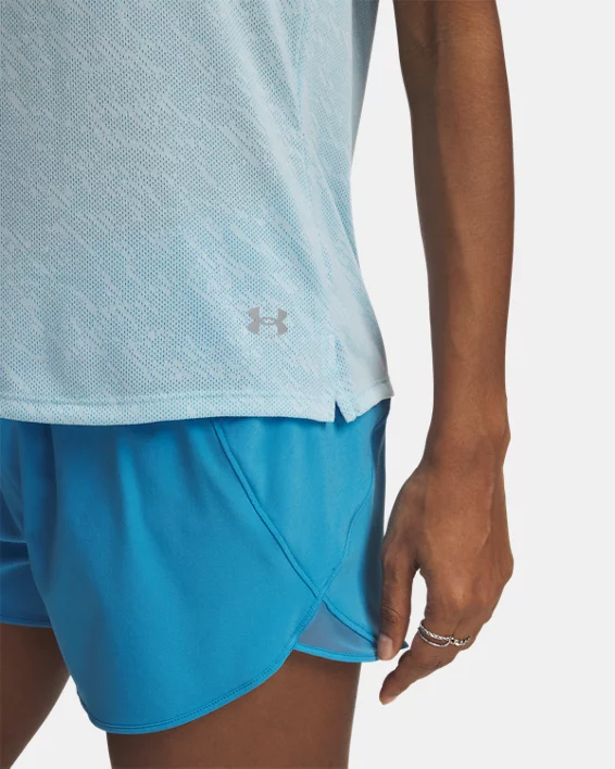Under Armour Camiseta de manga corta UA Launch Camo para mujer   Últimos 2 días