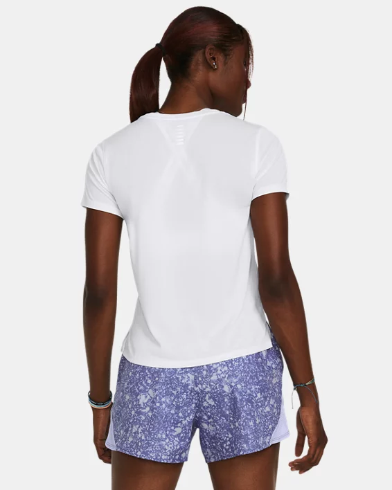 Under Armour Camiseta de manga corta UA Launch para mujer   Liquidación
