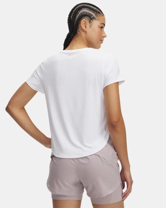Under Armour Camiseta de manga corta UA Launch Elite para mujer   Tienda de fábrica