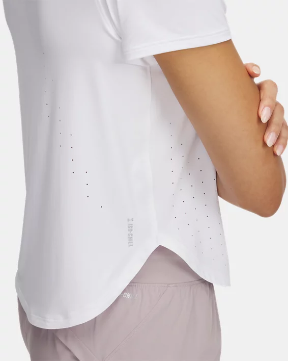 Under Armour Camiseta de manga corta UA Launch Elite para mujer   Tienda de fábrica
