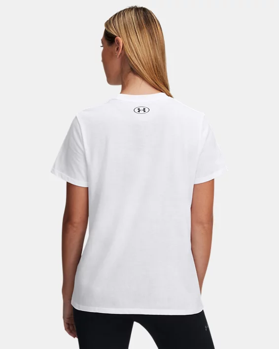 Under Armour Camiseta de manga corta UA Rival Outline para mujer   Ofertas de temporada