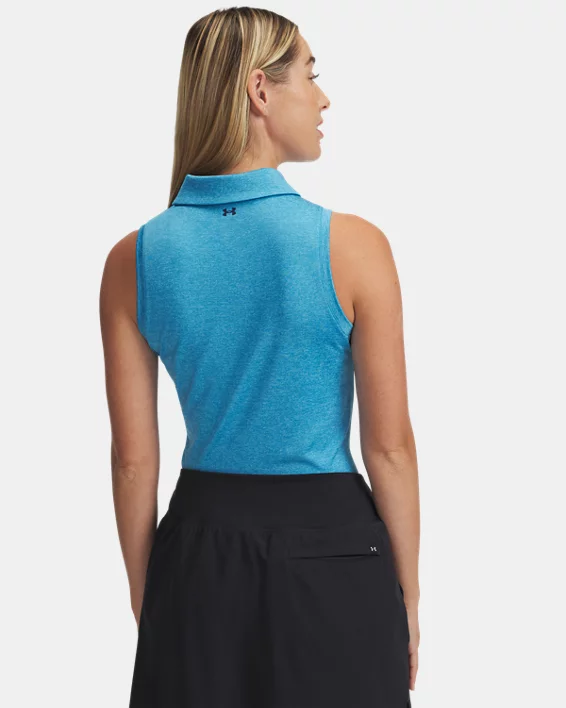 Under Armour Polo sin mangas UA Playoff para mujer   2025