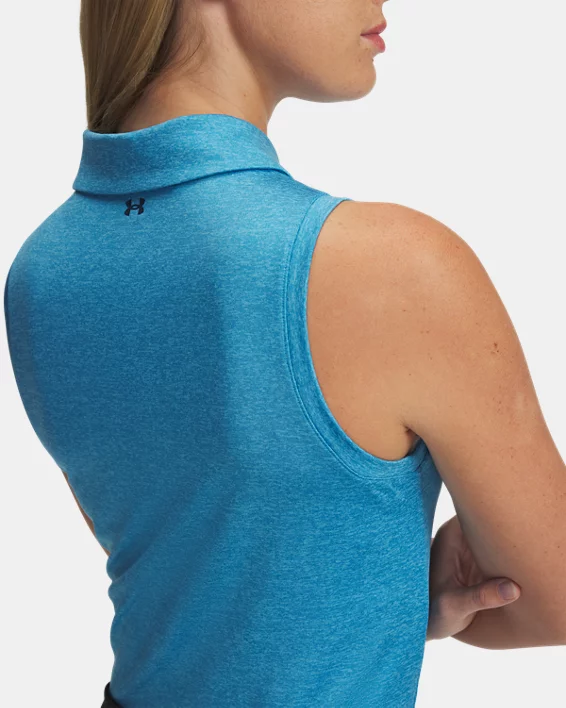 Under Armour Polo sin mangas UA Playoff para mujer   2025