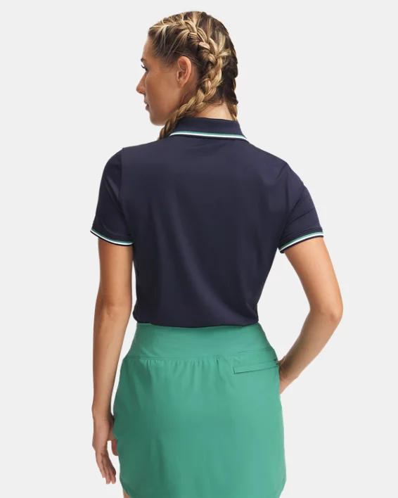 Under Armour Polo de manga corta UA Drive Rib para mujer   Ventas relámpago
