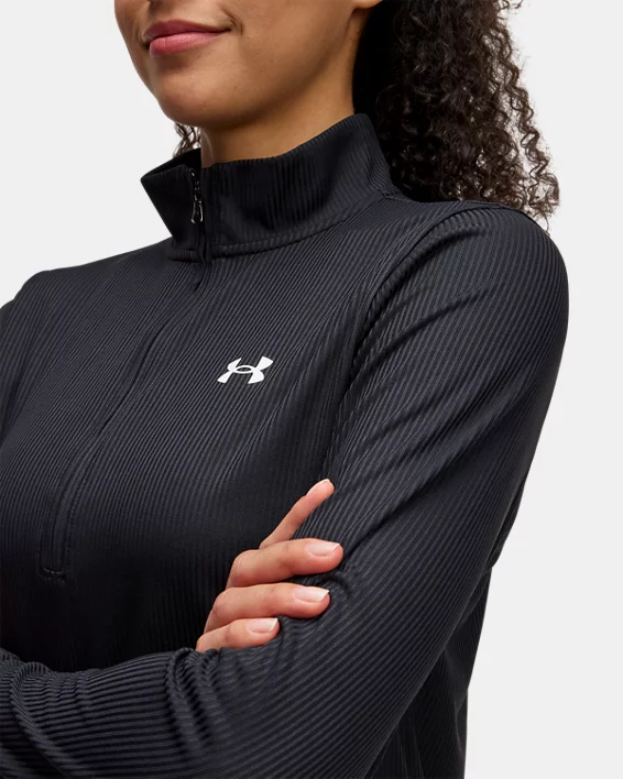 Under Armour Parte de arriba acanalada con media cremallera UA Tech™ para mujer   COMPRAR AHORA