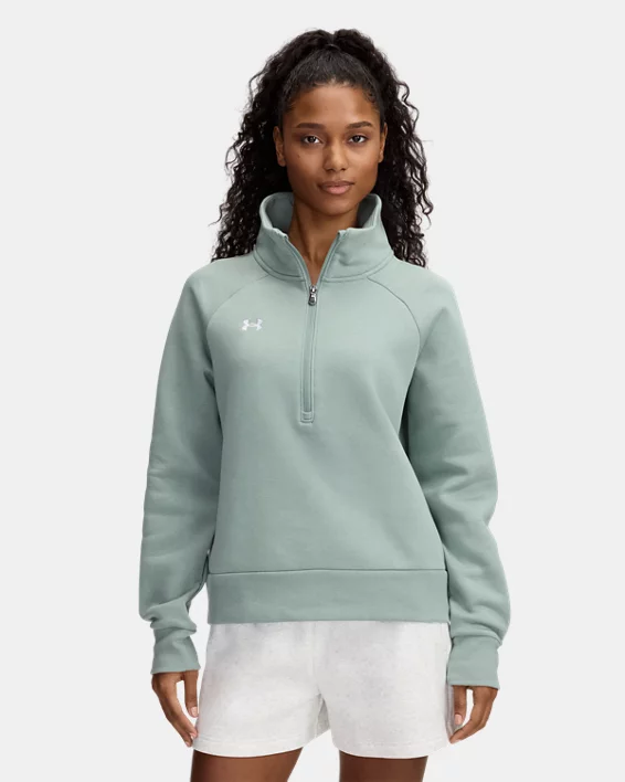 Under Armour Sudadera con media cremallera UA Rival Fleece para mujer   Precio de fábrica