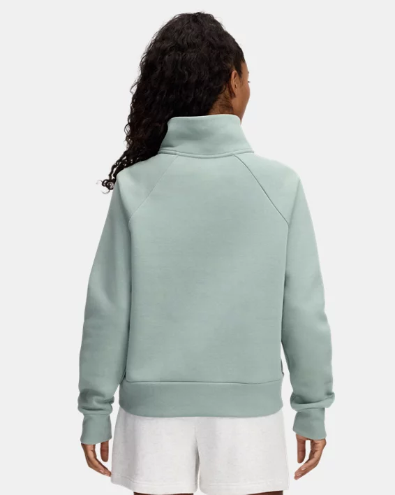 Under Armour Sudadera con media cremallera UA Rival Fleece para mujer   Precio de fábrica