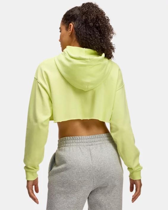 Under Armour Sudadera corta con capucha UA Icon Terry para mujer   Solo queda un día