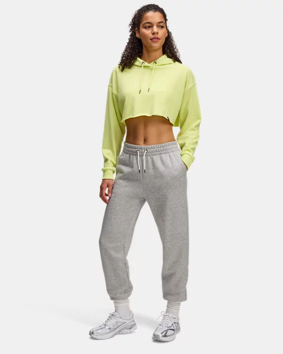 Under Armour Sudadera corta con capucha UA Icon Terry para mujer   Solo queda un día