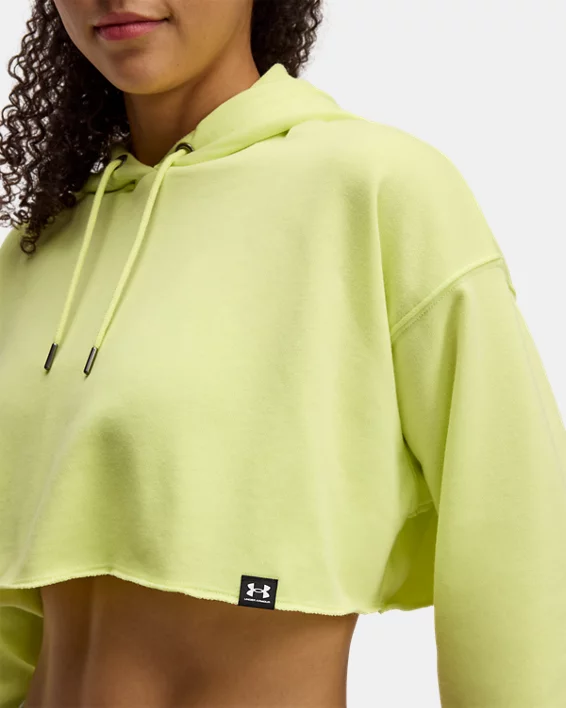 Under Armour Sudadera corta con capucha UA Icon Terry para mujer   Solo queda un día