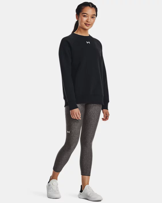 Under Armour Sudadera de cuello redondo UA Rival Fleece para mujer   Limitado a 3 días
