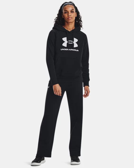 Under Armour Sudadera con capucha de tejido Fleece UA Rival Big Logo para mujer   Ahorra y exporta