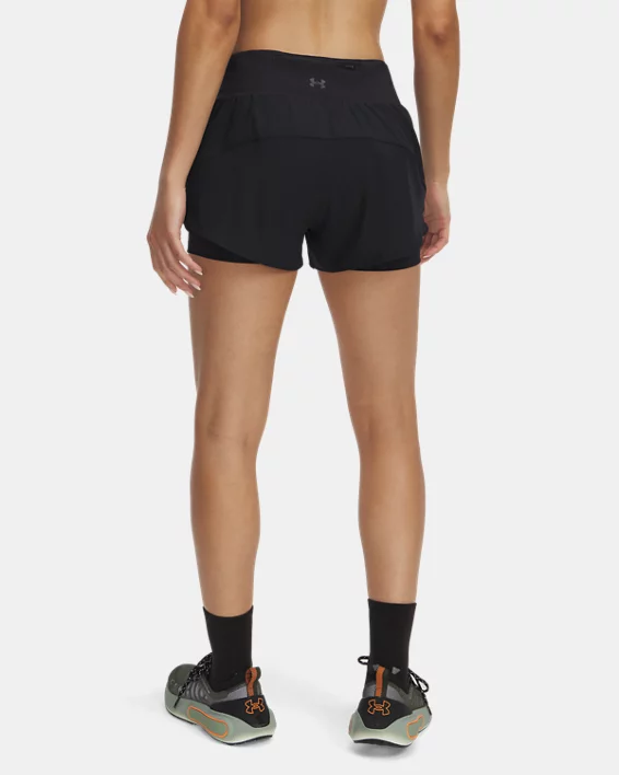 Under Armour Pantalón corto 2 en 1 UA Launch Pro para mujer   Descuentos del mes