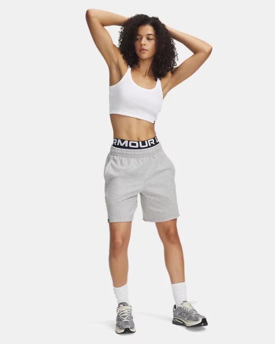 Under Armour Pantalón corto UA Icon Terry Long para mujer   Oferta exclusiva