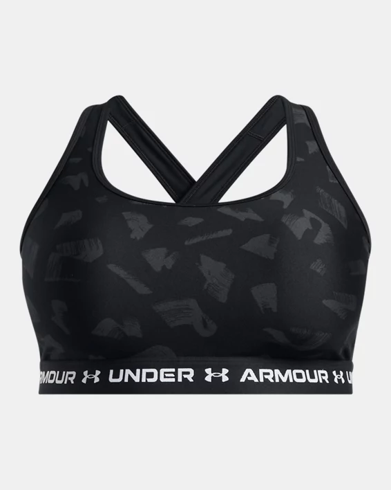 Under Armour Sujetador deportivo de impacto medio Armour® Crossback Print para mujer   Envío gratis