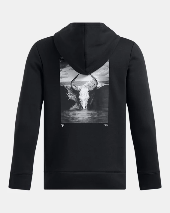 Under Armour Sudadera con capucha Project Rock Rival para niño   Solo hoy