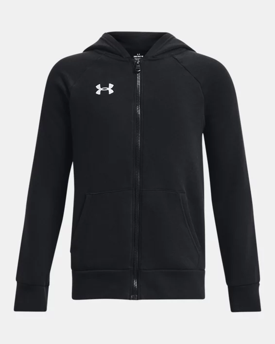 Under Armour Sudadera con capucha y cremallera completa UA Rival Fleece para niño   Limitado a 3 días