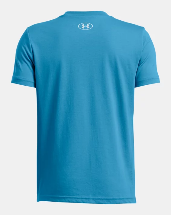 Under Armour Camiseta de manga corta UA Logo Wordmark para niño   Descuentos del mes