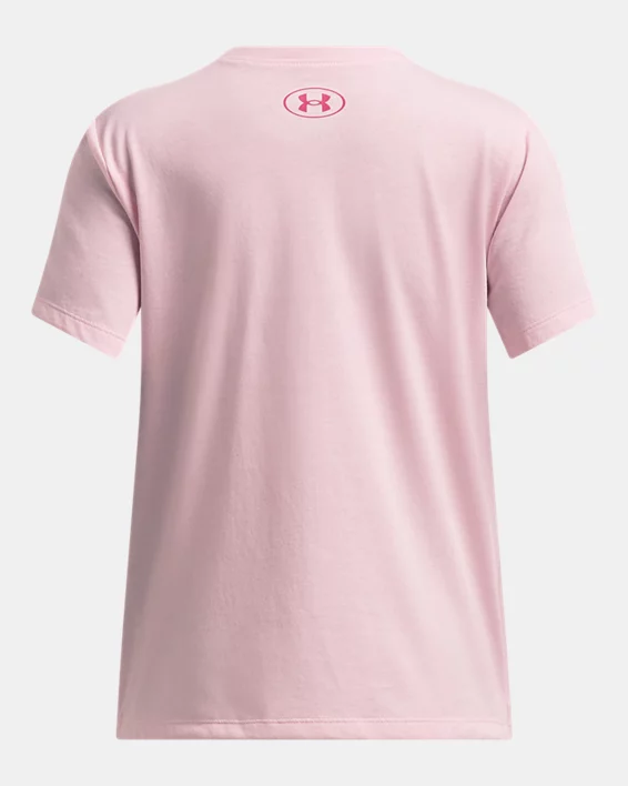 Under Armour Camiseta de manga corta UA Bubble Wordmark para niña   Descuento por venta flash