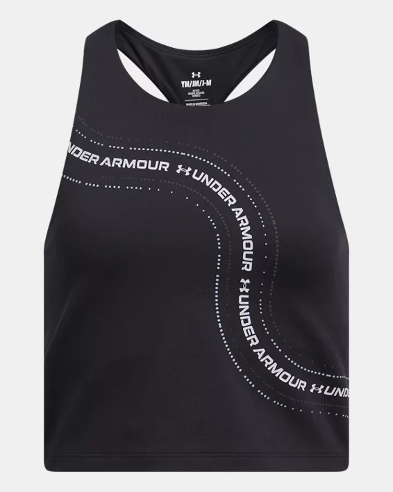 Under Armour Camiseta de tirantes corta UA Motion Branded para niña   Ventas relámpago