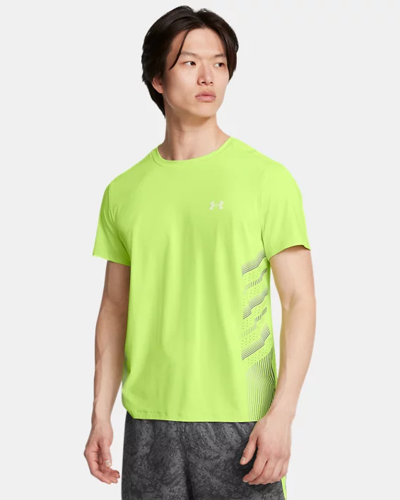 Under Armour Camiseta de manga corta estampada UA Launch Elite para hombre  