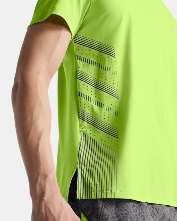 Under Armour Camiseta de manga corta estampada UA Launch Elite para hombre   Descuento