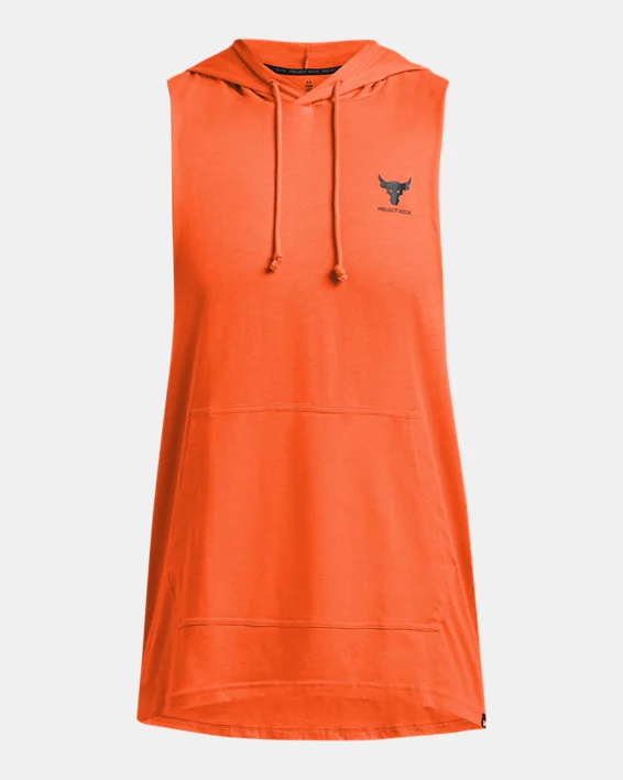 Under Armour Sudadera con capucha sin mangas Project Rock para hombre   Liquidación