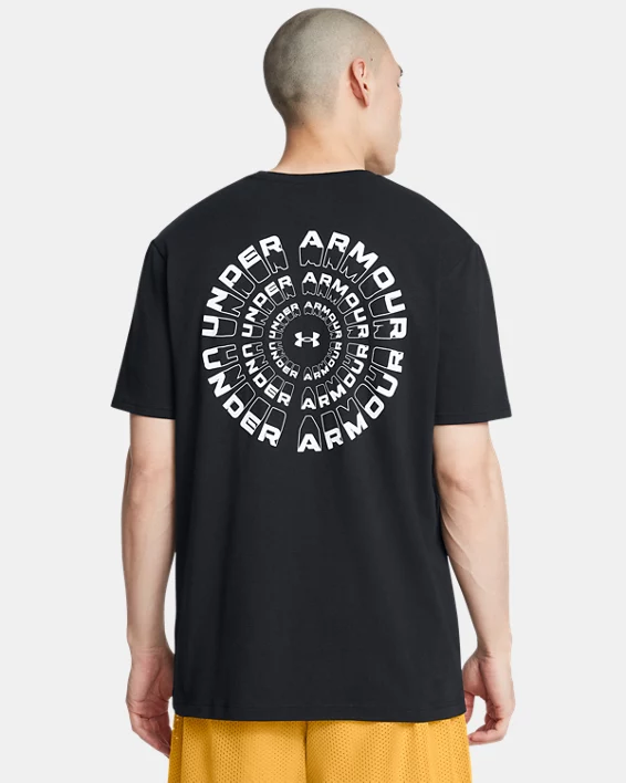 Under Armour Camiseta de manga corta UA Radial Wordmark para hombre   ÚLTIMAS EDICIONES