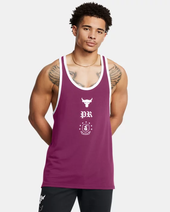 Under Armour Camiseta de tirantes Project Rock Badge Of Honor para hombre   Oferta especial de fábrica