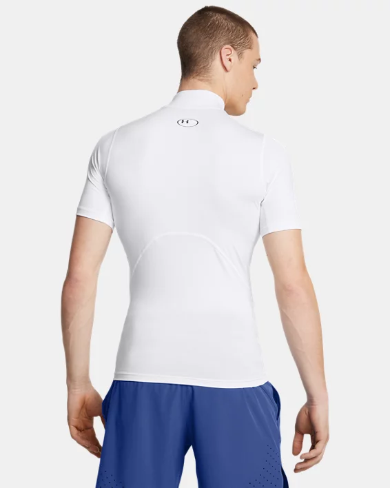 Under Armour Camiseta con manga corta y cuello alto de compresión HeatGear® para hombre   Grandes descuentos