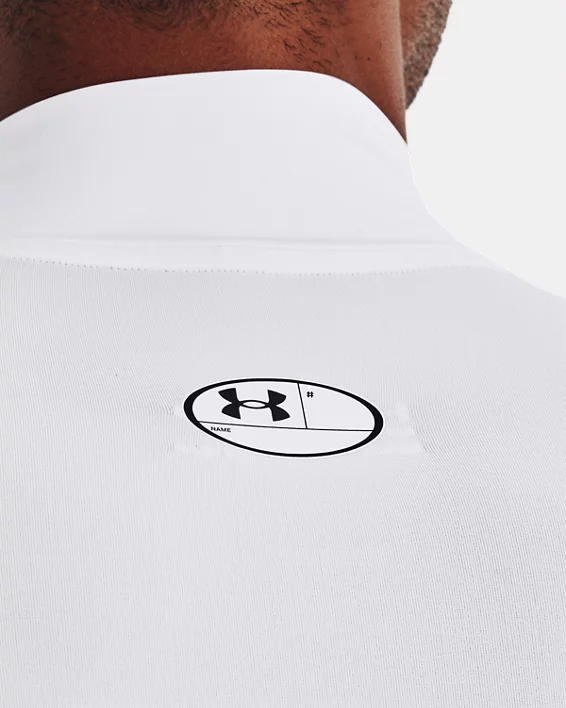 Under Armour Camiseta con manga corta y cuello alto de compresión HeatGear® para hombre   Grandes descuentos