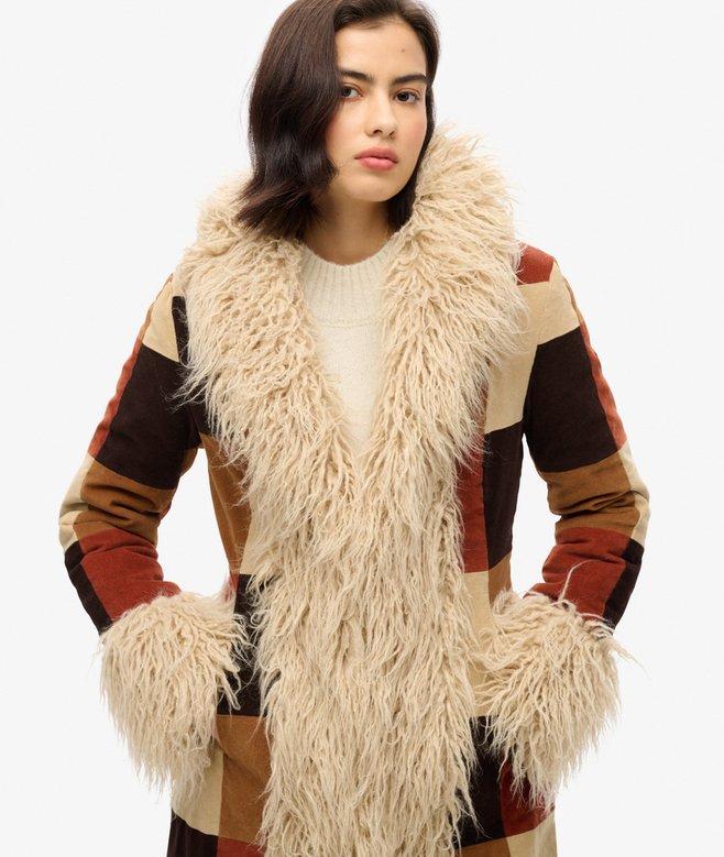 superdry Abrigo afgano largo de patchwork Envío gratis
