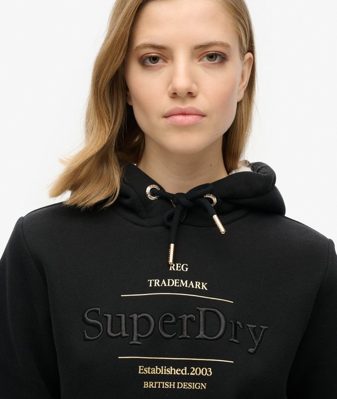 superdry Sudadera con capucha y logotipo metalizado Luxe Solo hoy