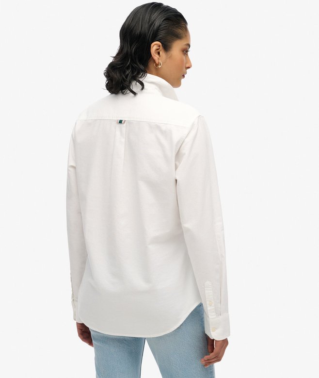 superdry Camisa Oxford de corte ajustado y manga larga Tienda de fábrica