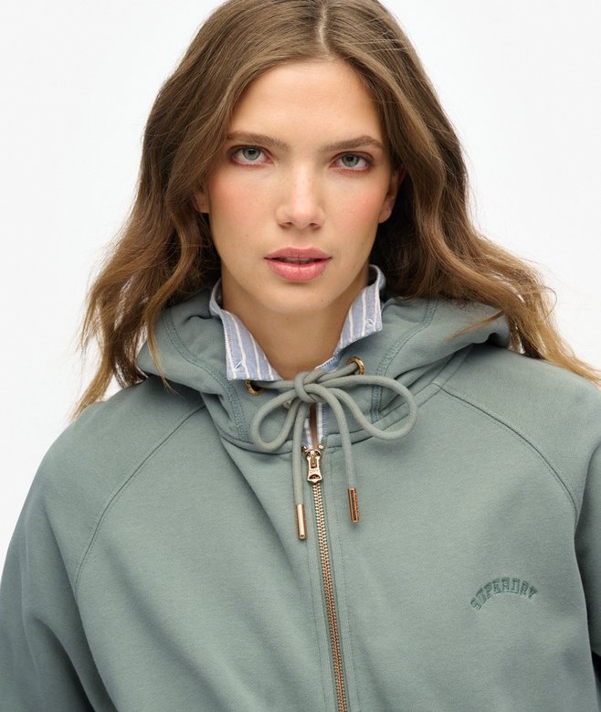 superdry Sudadera con capucha manga reglán cremallera y logo Esssential Ahorra y exporta