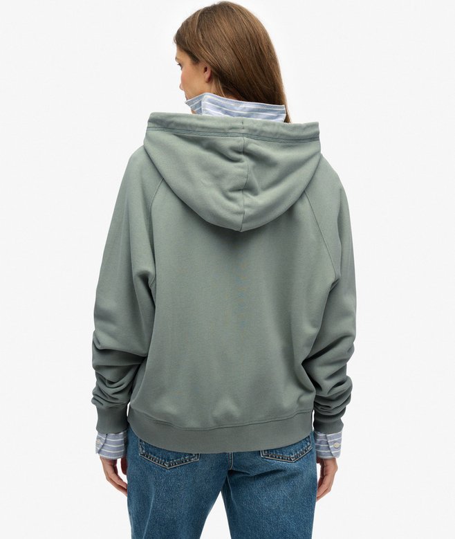 superdry Sudadera con capucha manga reglán cremallera y logo Esssential Ahorra y exporta