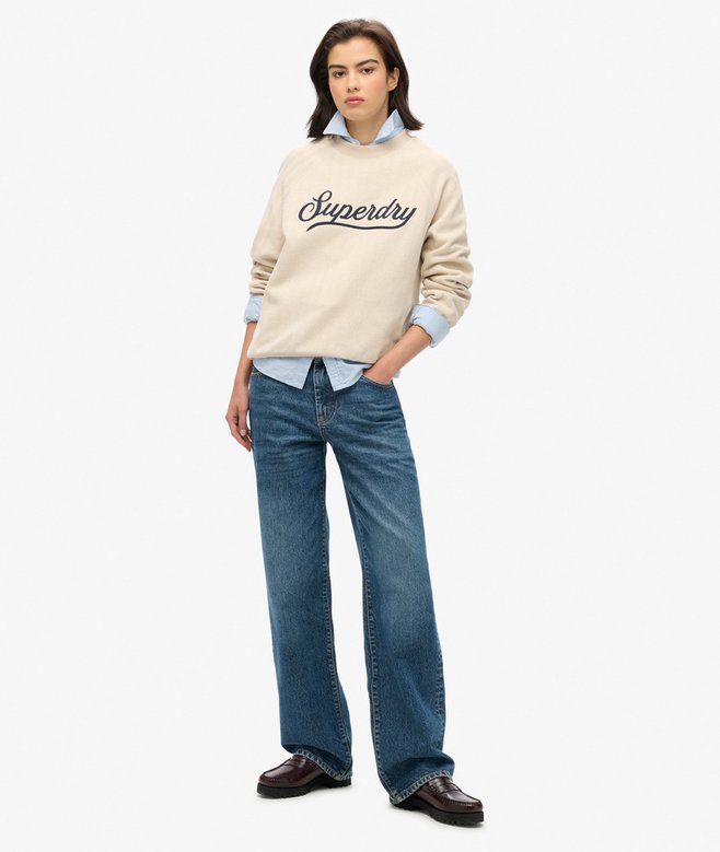 superdry Jersey de espiguilla de cuello redondo Country Club Descuentos del mes