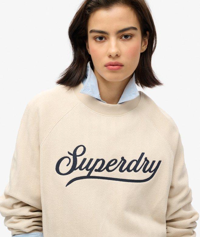 superdry Jersey de espiguilla de cuello redondo Country Club Descuentos del mes