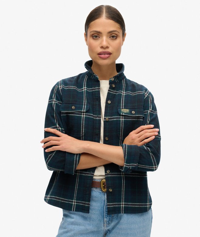 superdry Camisa de leñador de franela a cuadros Oferta exclusiva