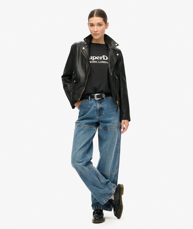 superdry Camiseta de corte relajado con acabado metalizado Venue Rebajas de fin de temporada