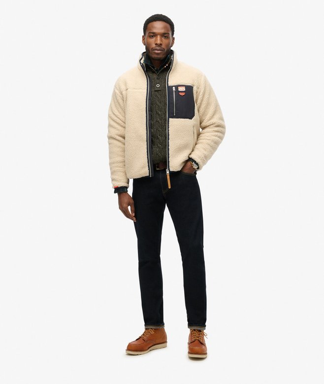superdry Forro polar con cremallera integral Vintage Retro Ventas relámpago