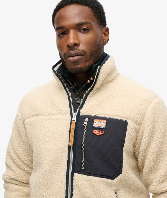 superdry Forro polar con cremallera integral Vintage Retro Ventas relámpago