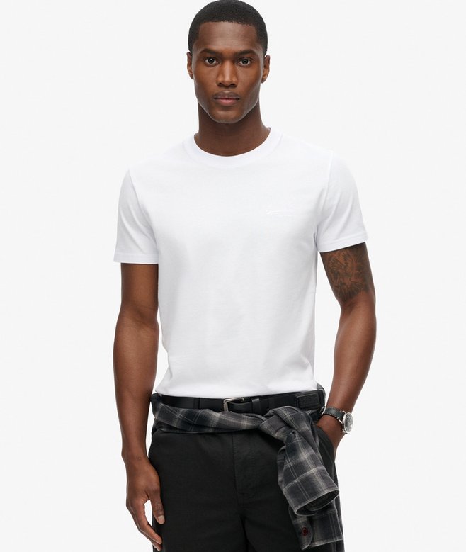 superdry Camiseta de algodón orgánico con logotipo Essential Descuento